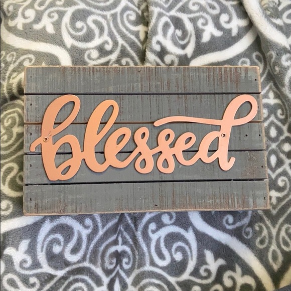 designs by kathy Other - Blessed Wooden Sign